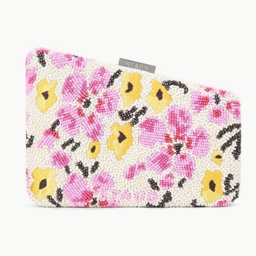 Floral Beaded Clutch